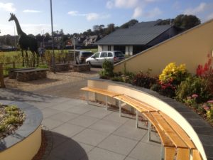 Archie bench at Aberdeen children's hospital